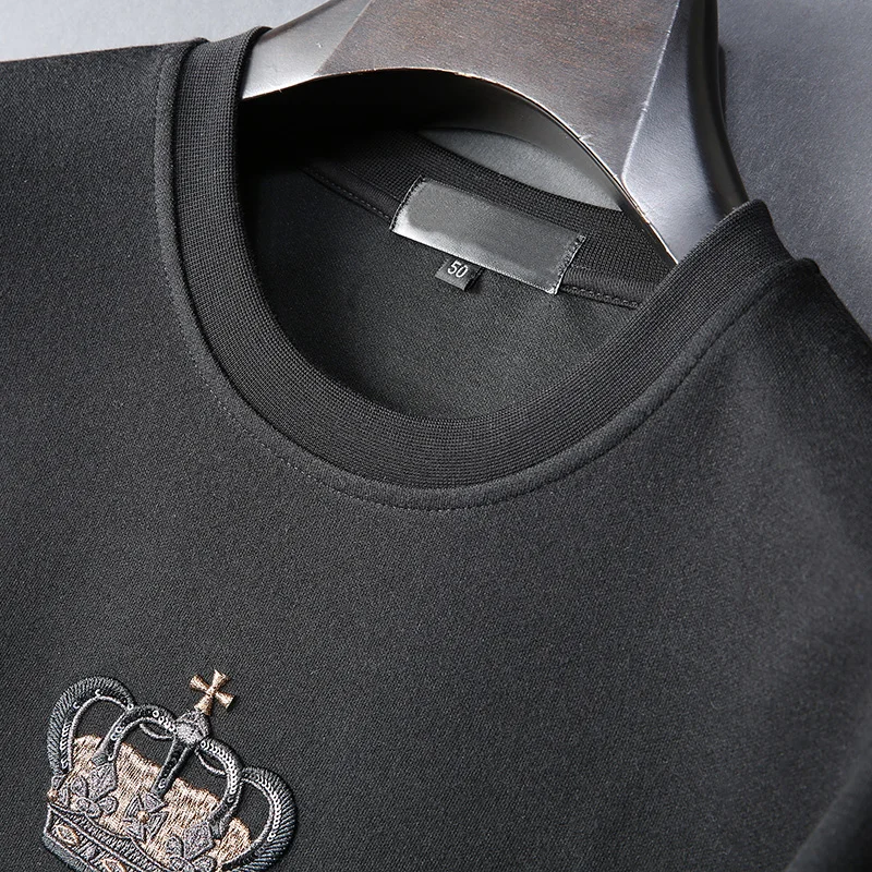 JSBD брендовые Длинные рукава худи с круглым вырезом для мужчин Корона