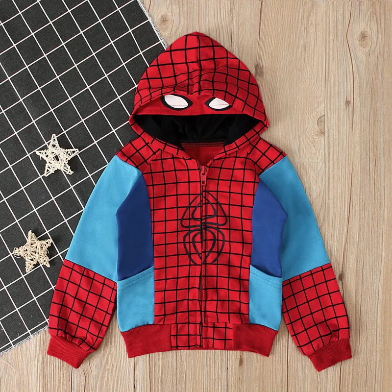 Детские толстовки с капюшоном и Косплэй Железный человек Халк Человек паук
