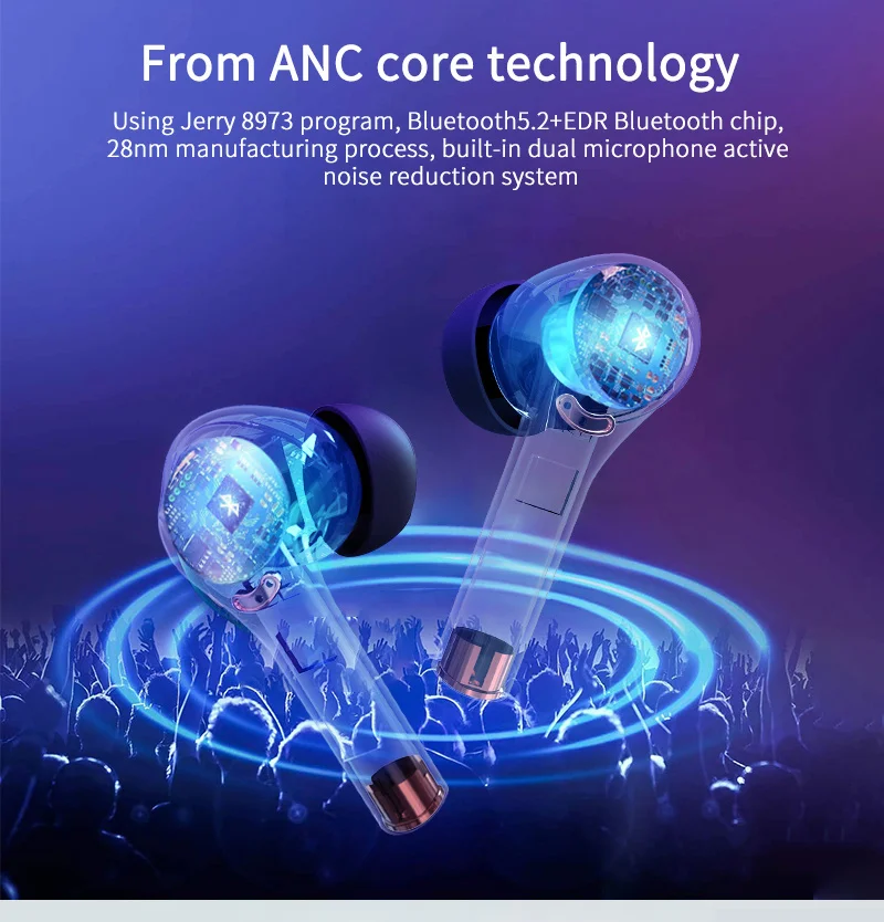 spesifikasi Earphone Bluetooth Ringan TWS Headset Sentuh Pintar HiFI Bass Dalam Stereo Earbud In-Ear Headphone Nirkabel Dengan Kotak Pengisi Daya