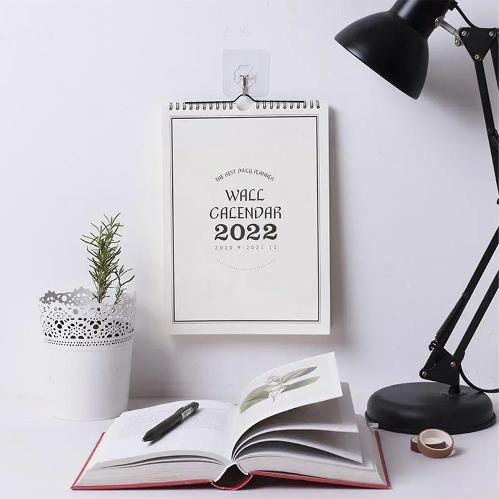 

2022 Simple Wall Calendar Weekly Monthly Planner Agenda Wall Organizer Schedule Hanging Office Planner Calendar Home Daily T6x1