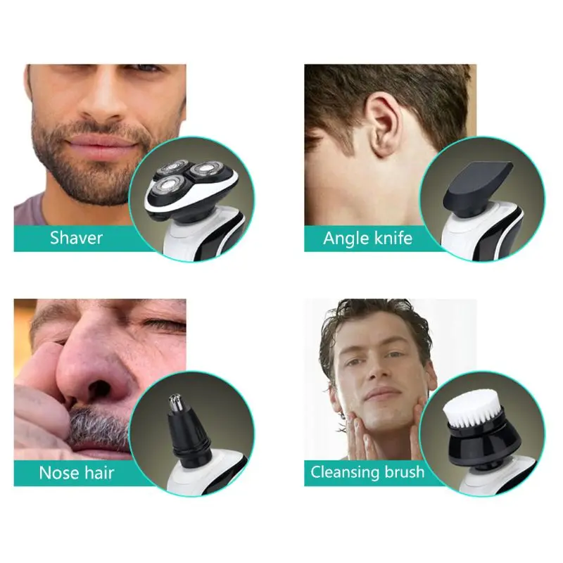 Умная Вращающаяся бритва с USB зарядкой 1 комплект электробритва для мужчин