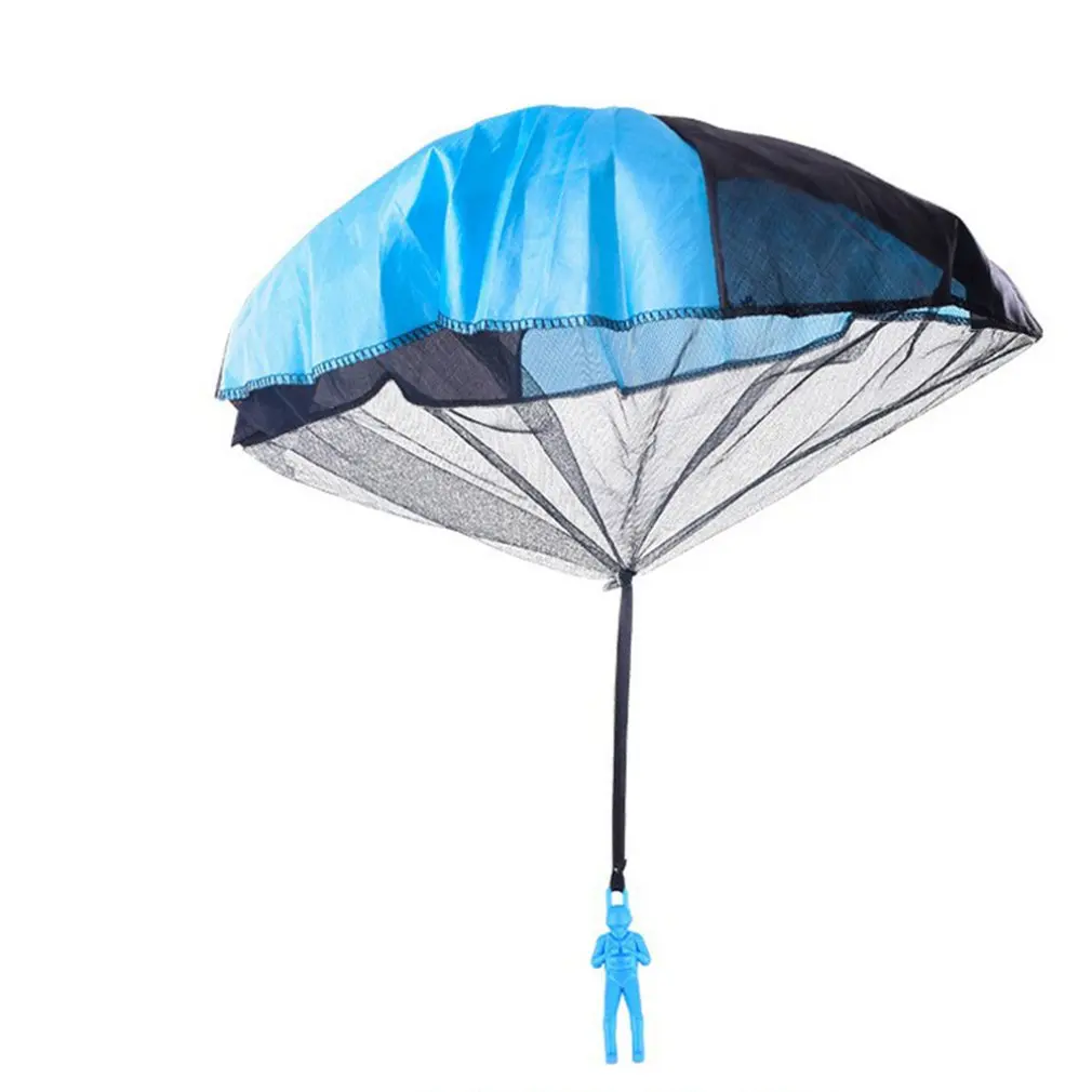 

Durable Safe Parachute Kids Hand Throw Parachute Toy Free Toss It Up and Watch Landing Assorted Colors