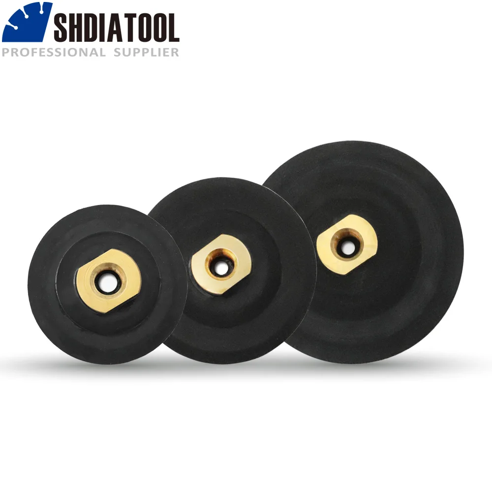 Алмазные полировальные колодки SHDIATOOL накладка диаметром 3/4/5 дюймов с резьбой M14