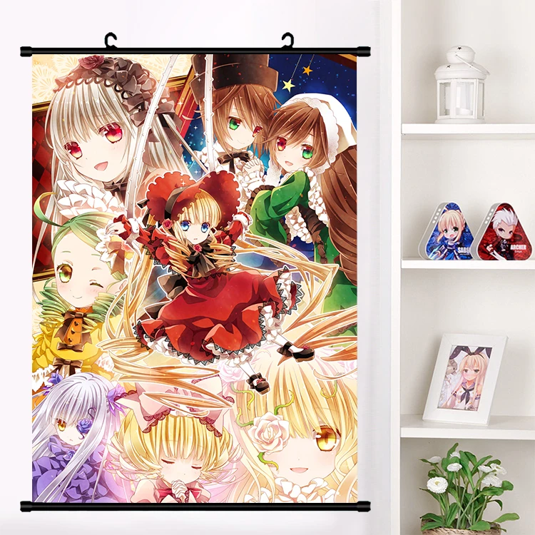 Аниме Rozen Maiden голени ku ртутная лампа Kanarienvogel прокрутки плакат на стене панно