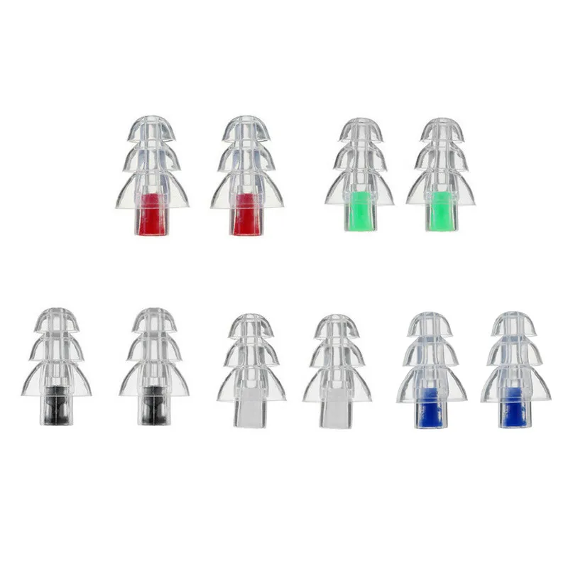 

1 Pair Noise Canceling Earplugs Hearing Protection Reusable Silicone Earplugs For Swimming Sleep Concerts Musician Bar Drummer