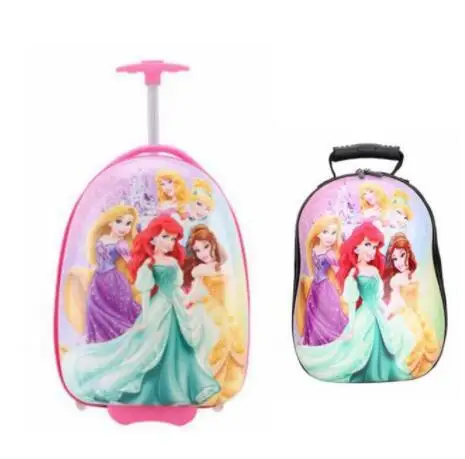 2 pcs each set 1" сумка на колесиках, детская дорожная сумка на колесиках, чемодан для багажа, детский чехол на колесиках для путешествий, детский чехол на колесиках с рюкзаком для детей - Цвет: 2 pcs each set
