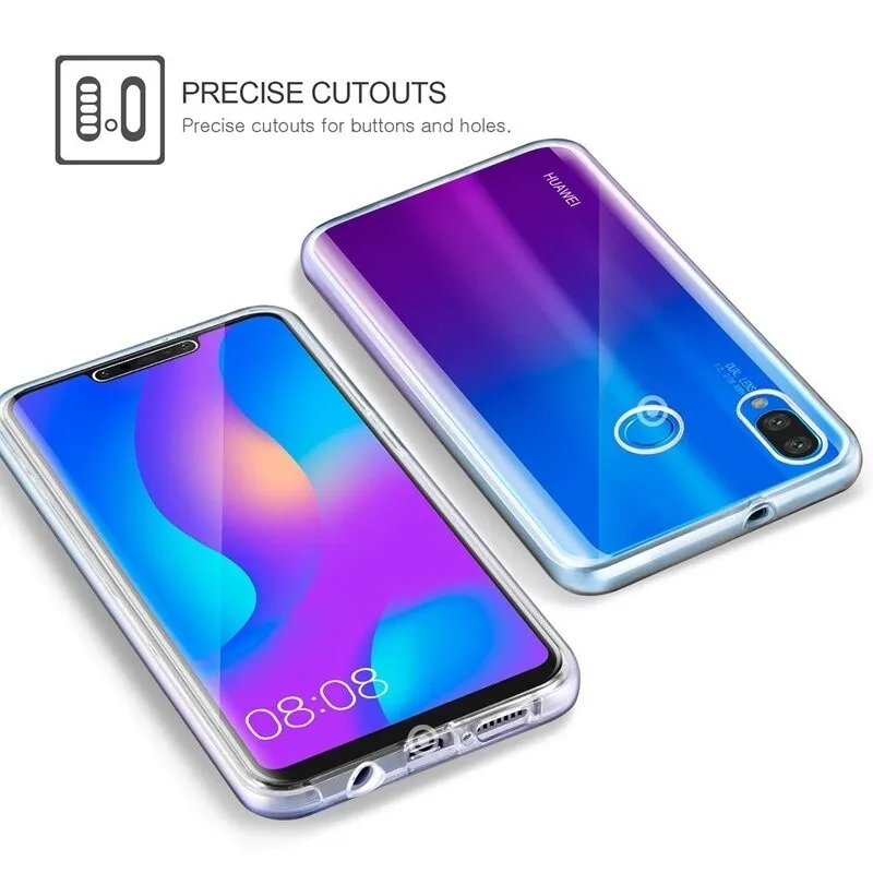 Чехол из ТПУ с полным покрытием 360 градусов для Huawei P20 P30 Pro Lite чехол P8 P9 P10 Mate 10 20 Y5 Y6