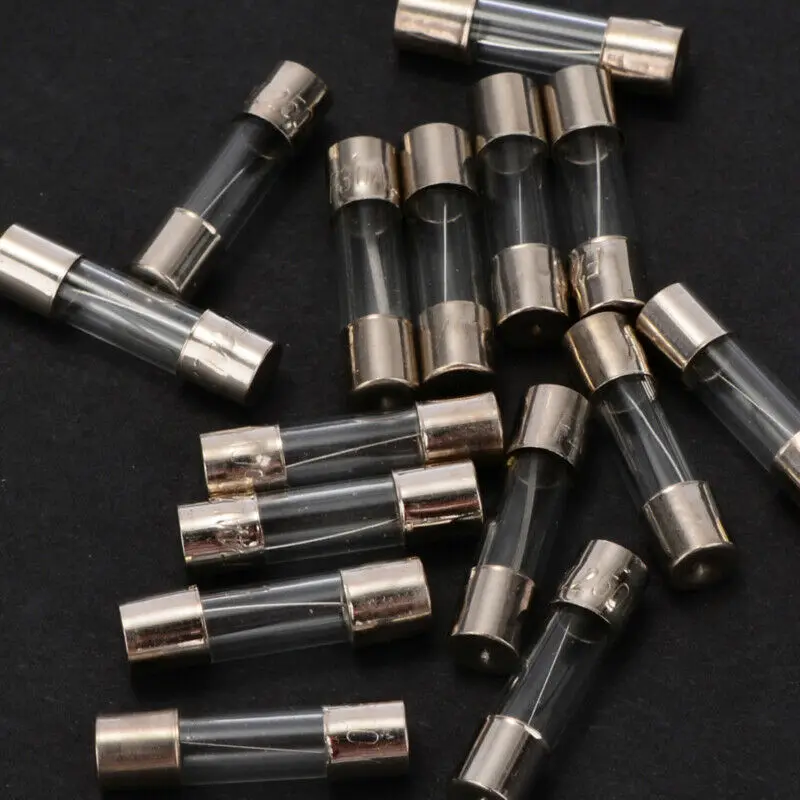 150 шт. 250V быстродействующие Стекло 5X20mm предохранители автомобиля трубка Ассорти