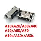 5 шт., USB-разъём для зарядного устройства Samsung A10S A20s A30s A50s A10 A20 A30 A50 A70 A52 A72 A32 A02s