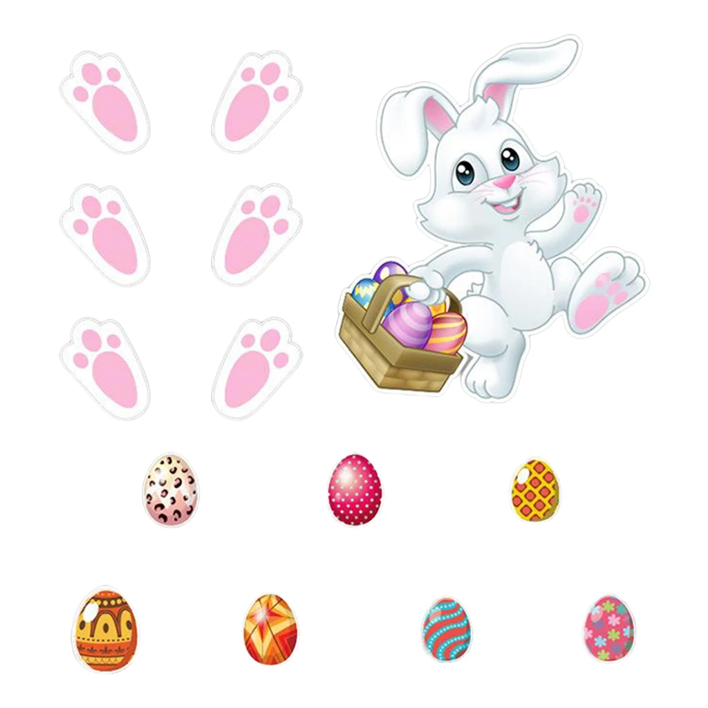 

Easter Bunny Egg Magnetic Refrigerator Sticker Easter Holiday Decoration Fridge Magnets Garage Door Decorative Wall Sticker