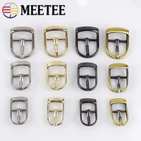 meetee 510pcs 13162025mm metal pin belt buckles adjuster bags strap slider shoes buckle diy leather hardware accessories
