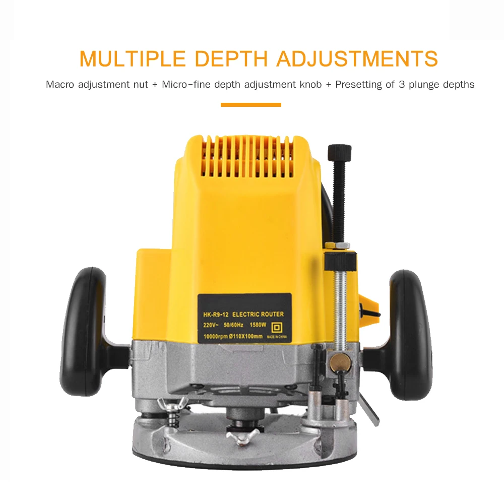 

220V Milling Machine Electric Engraving Machine Wood Router Woodwork Trimmer Milling Machine for Trimming Slotting Notching