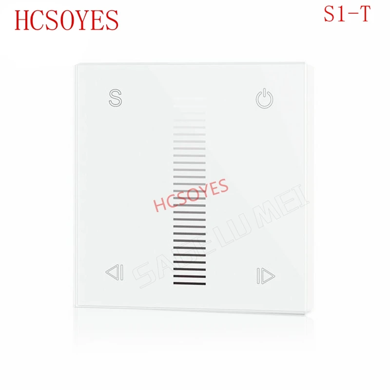 

S1-T 2.4G RF Dimmer Controller Wall Mounted Touch Panel High Voltage AC100V-240V Input 100W-288W AC Triac