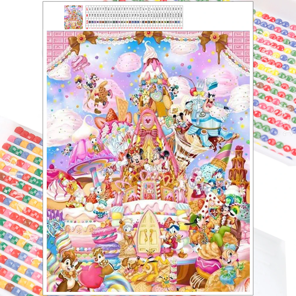 Алмазная вышивка 5D &quotсделай сам&quot набор для алмазной мозаики мультяшный торт с