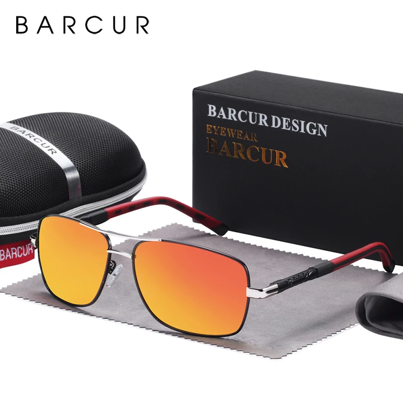 BARCUR оригинальные мужские солнцезащитные очки поляризационные для мужчин