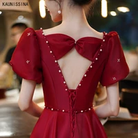 kaunissina formal dresses for women custom knee length elegant cocktail dress offical occasion korean party gowns