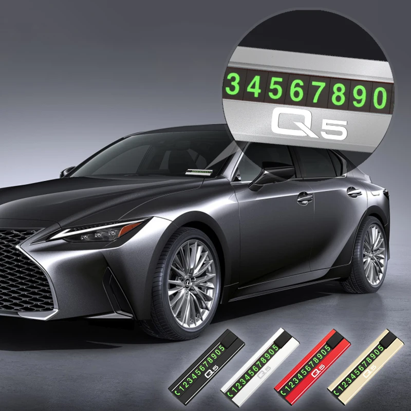 Автомобильная парковочная карточка временная табличка с номером раздвижной