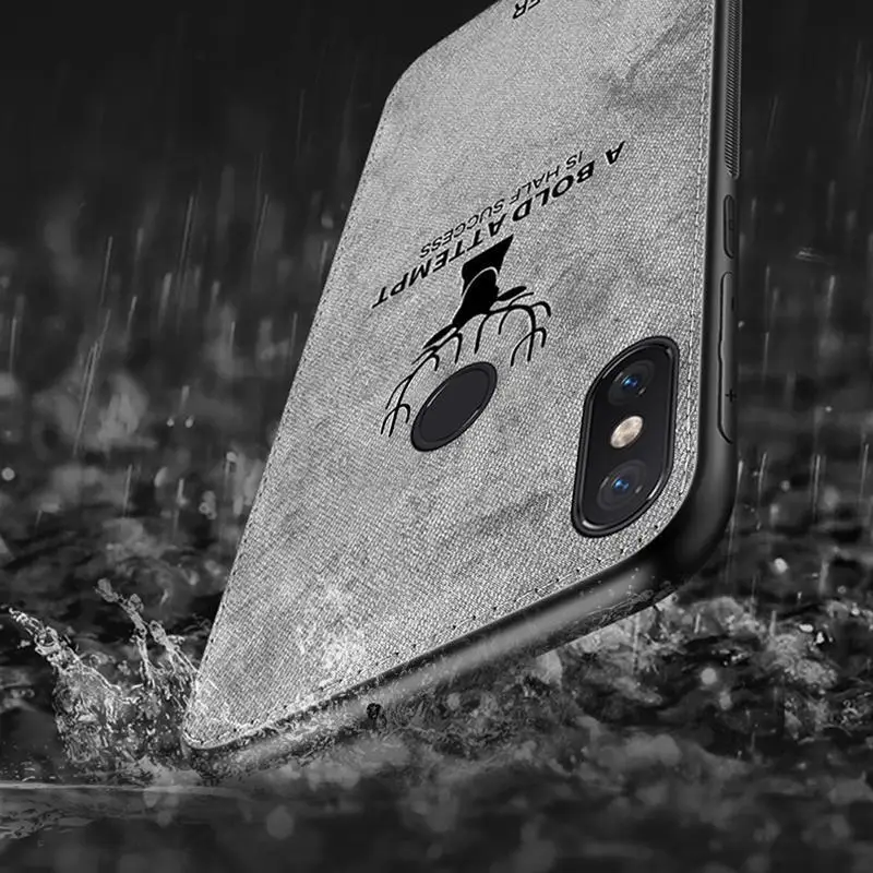 Тканевый чехол для телефона с оленем ForRed mi Note8 Pro K20 Мягкий силиконовый