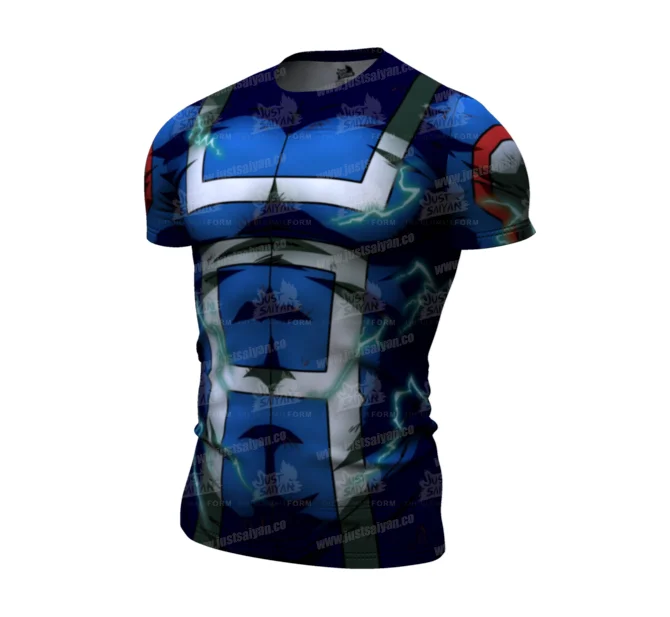 

2021 summer fitness clothes tights men's sports short sleeve T-shirt gym sportswear high elastic top quick drying and breathable