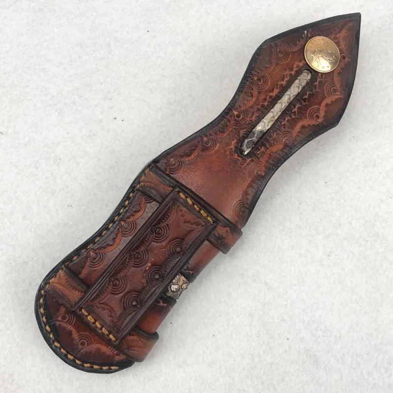 Складной кард нож для охоты на открытом воздухе сумка кожаные складные