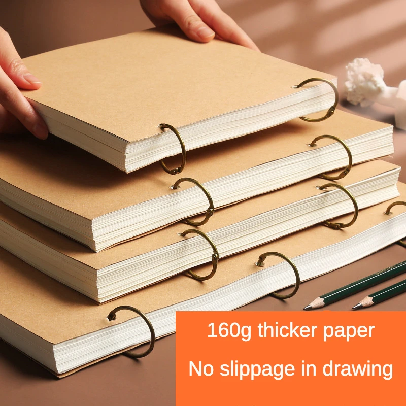

A4 Flipchart Sketchbook 160g Thicker Paper Drawing Book Student Art Graffiti Sketch Book Art Supplies School Stationery