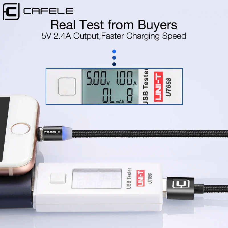 Новый светодиодный магнитный USB кабель для iPhone Micro C магнитное зарядное