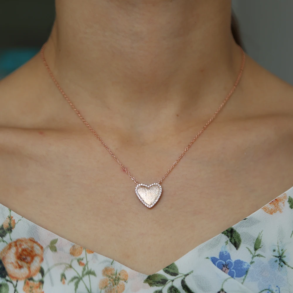 Женское ожерелье из серебра 100% пробы с фианитом|Ожерелья| |