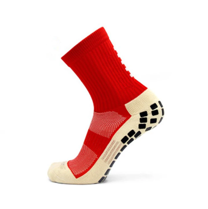 Новые противоскользящие футбольные носки мужские спортивные хлопковые хорошего