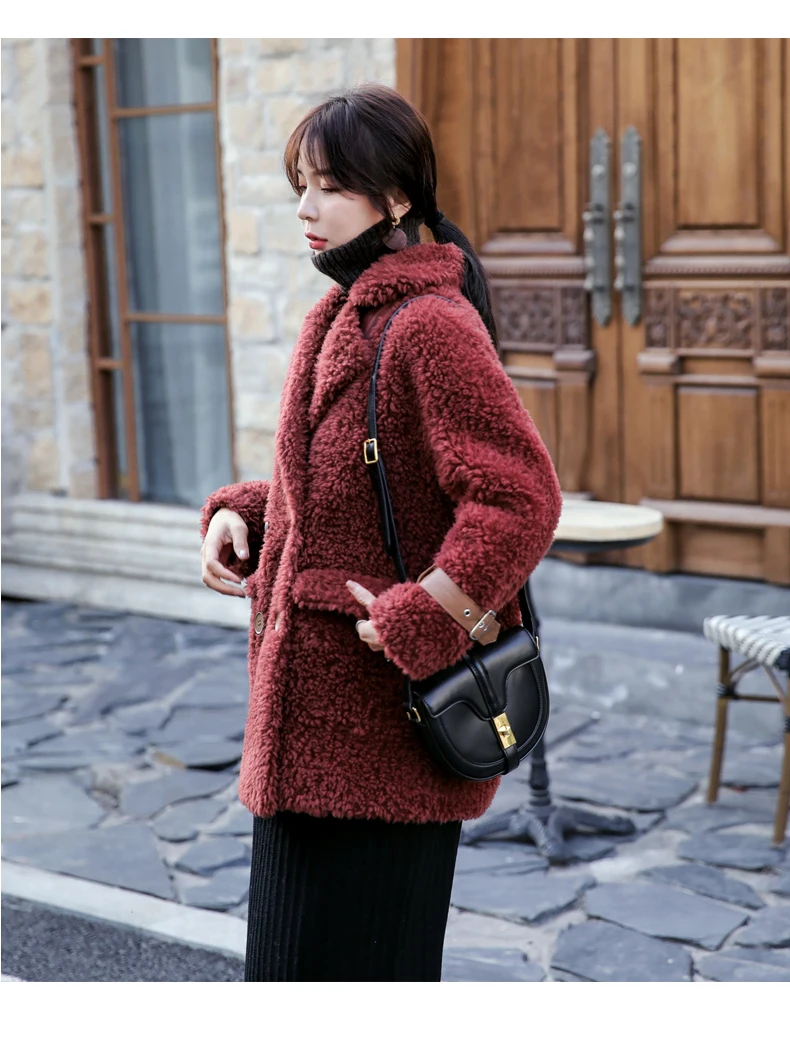 Зимнее женское пальто новинка 2019 модная теплая парка натуральный мех 100%