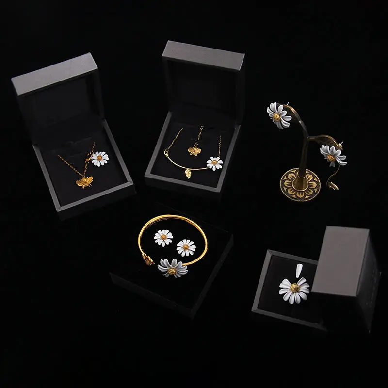 FIMAODZ высокое качество маргаритки Свадебные Ювелирные наборы для женщин модные