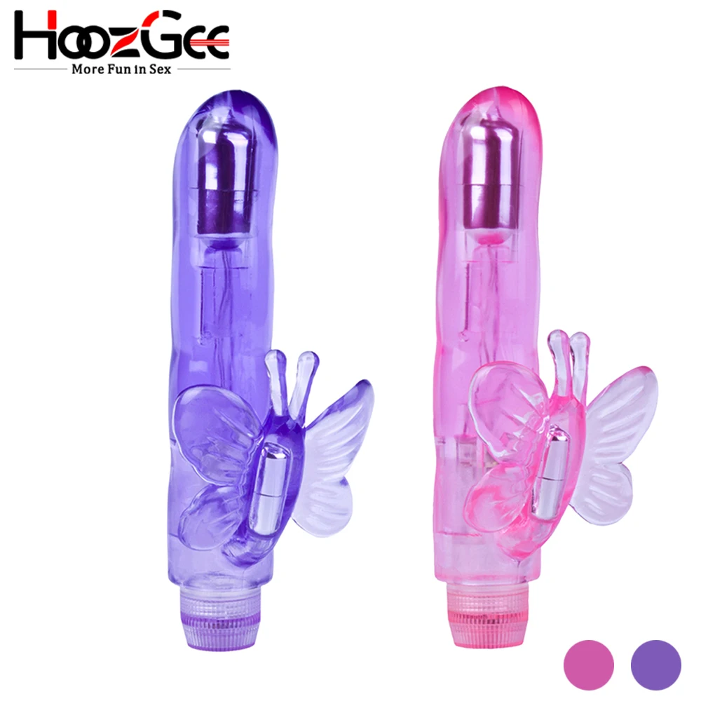 Вибратор-желе с бабочкой и кроликом секс-игрушки для женщин Многоскоростной
