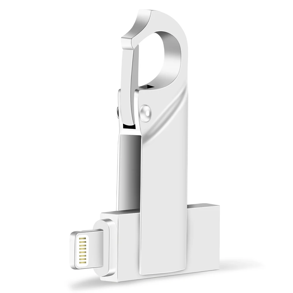 

Key Usb Flash Drive pendrive For iPhone 6/6s/6Plus/7/7Plus/8/X Usb/Otg/Lightning 2in1 Pen Drive For iOS External Storage Devices