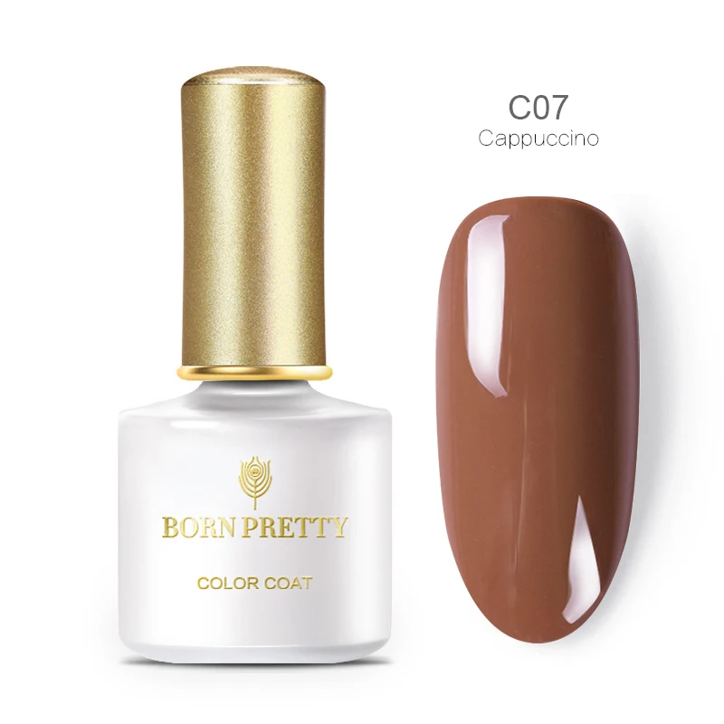 C07 BORN PRETTY Гель-лак для ногтей красный кофе фиолетовый серый замочить от УФ светодиодный Гель-лак Полупостоянный дизайн ногтей геллак 6 мл для DIY Советы - Цвет: C07