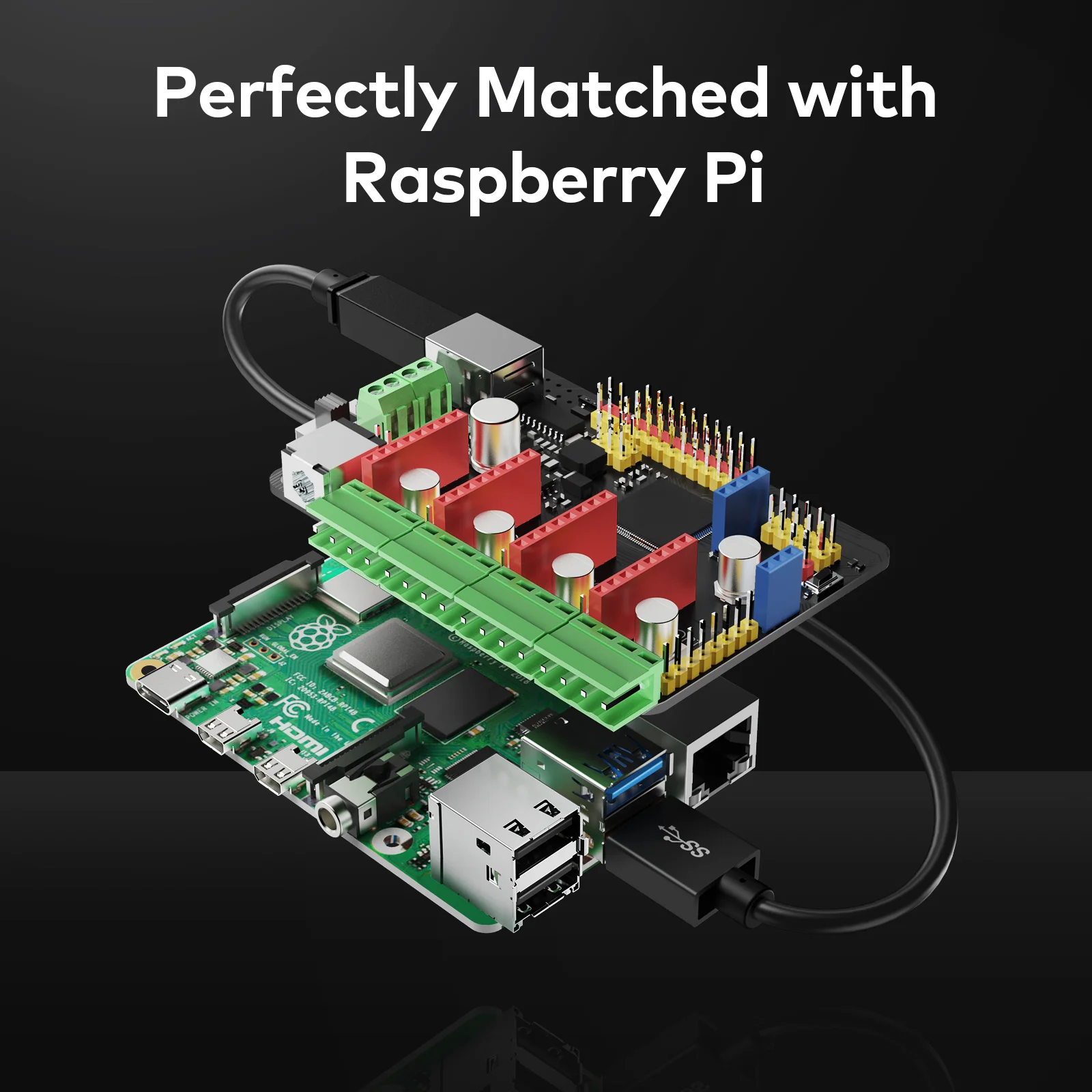 Робот Makeblock mBot Mega 2 в 1 для Arduino C стойкий к царапинам совместим с Rasberry Pi (не входит