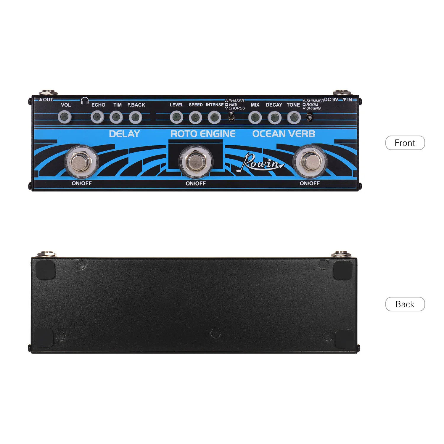 Педаль эффектов для гитары DAP-1/DAP-2 /DAP-3 3-в-1 + ансамбль корпус из алюминиевого