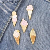 funny quote enamel pin ice cream brooches food badges hat bag backpack decorations accessories women girl children gifts