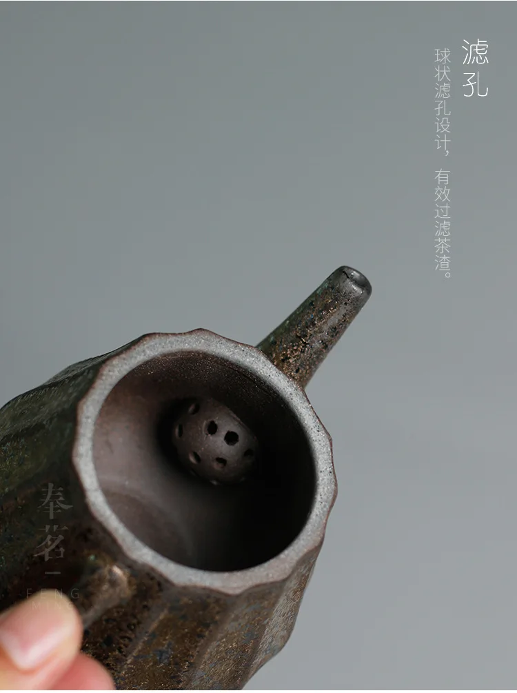 Чайный горшок в японском стиле, чайник кунг-фу, ручной работы, 180 мл, чайный набор, домашний декор, креативные Ретро чайные горшки