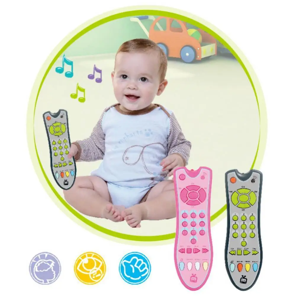 

Baby Simulation TV Remote Control Shape Kids Educational Music English Learning Acknowledge Interactive Toy Vocal Toys for kid