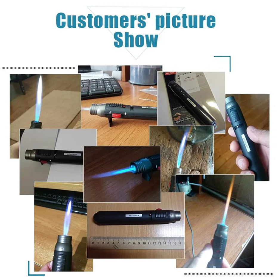 Горячая Распродажа уличный Зажигалка 1300 градусов фонарь струйный пламя Карандаш