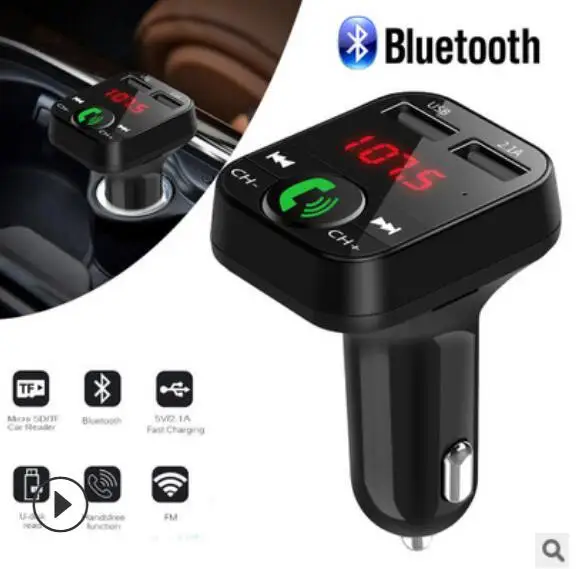 Автомобильный беспроводной комплект громкой связи Bluetooth MP3-плеер зарядное