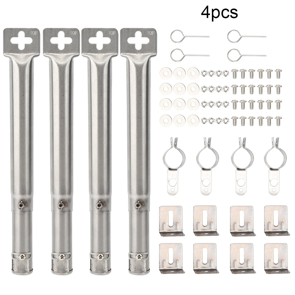 4 шт. угловая горелка для гриля обычная Регулируемая сменная эмалированная