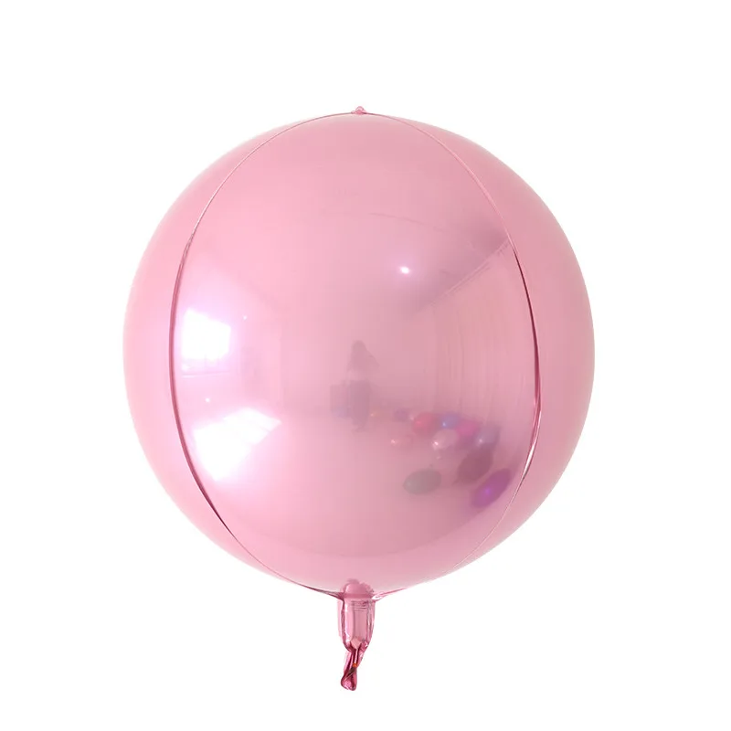 pink 20 шт., розовое золото, серебро, 4D большие круглые сферические образные шарики из фольги, для детского душа, свадьбы, дня рождения, вечеринки, украшения, воздушный шар - Цвет: pink