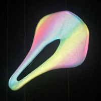 yoursbike dazzling colorful reflective protective titanium alloy rail 165 mm big bicycle saddle