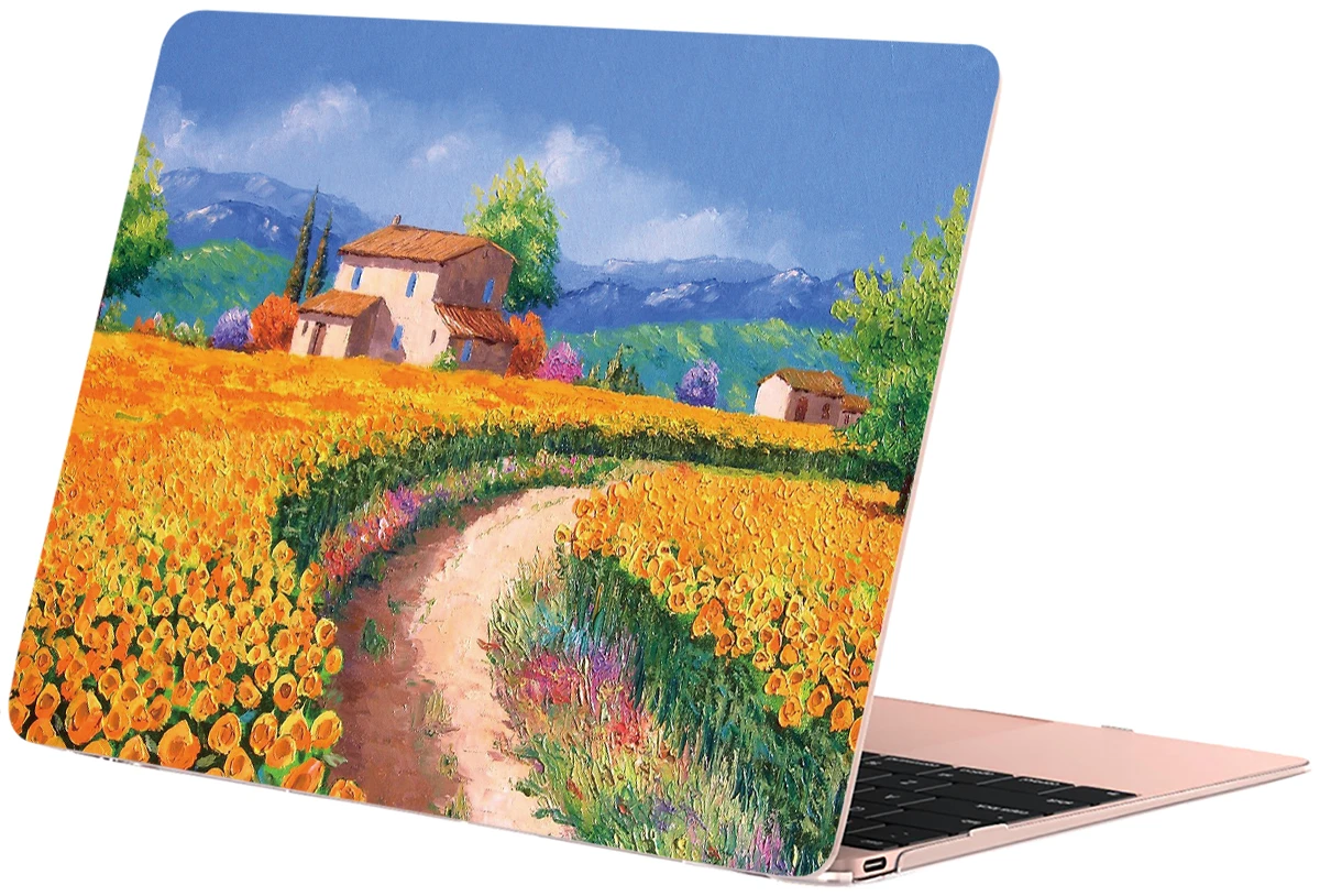 Чехол Sykiila для Macbook Air 11 13 Pro 12 13 15 чехол картина маслом оболочка A1706 A1707 A1989 Сенсорная панель Гог мрамор