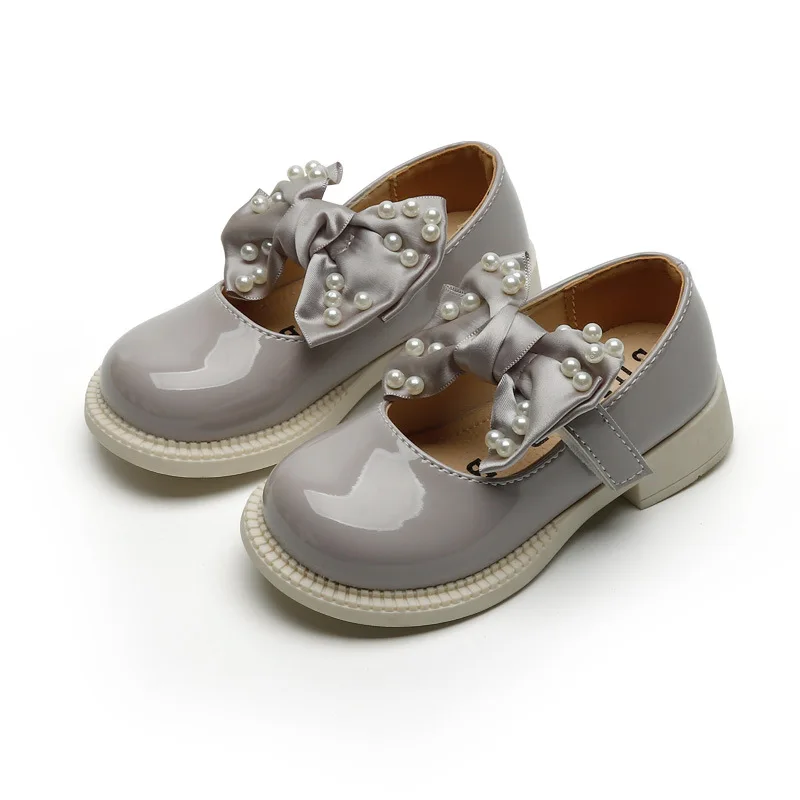 

Children Sweet Leather Shoes 2021 Autumn New Girls' College Casual Shoes Girls Bow Princess Shoes Sweet Non-slip for Party Hot