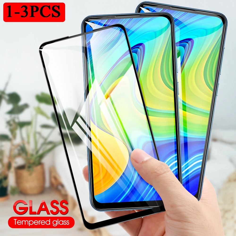 3PCS For Redmi Note 9S Tempered Glass 9 Pro 9T Screen Protector Xiaomi Note9 9A 9C Flim | Мобильные телефоны и аксессуары