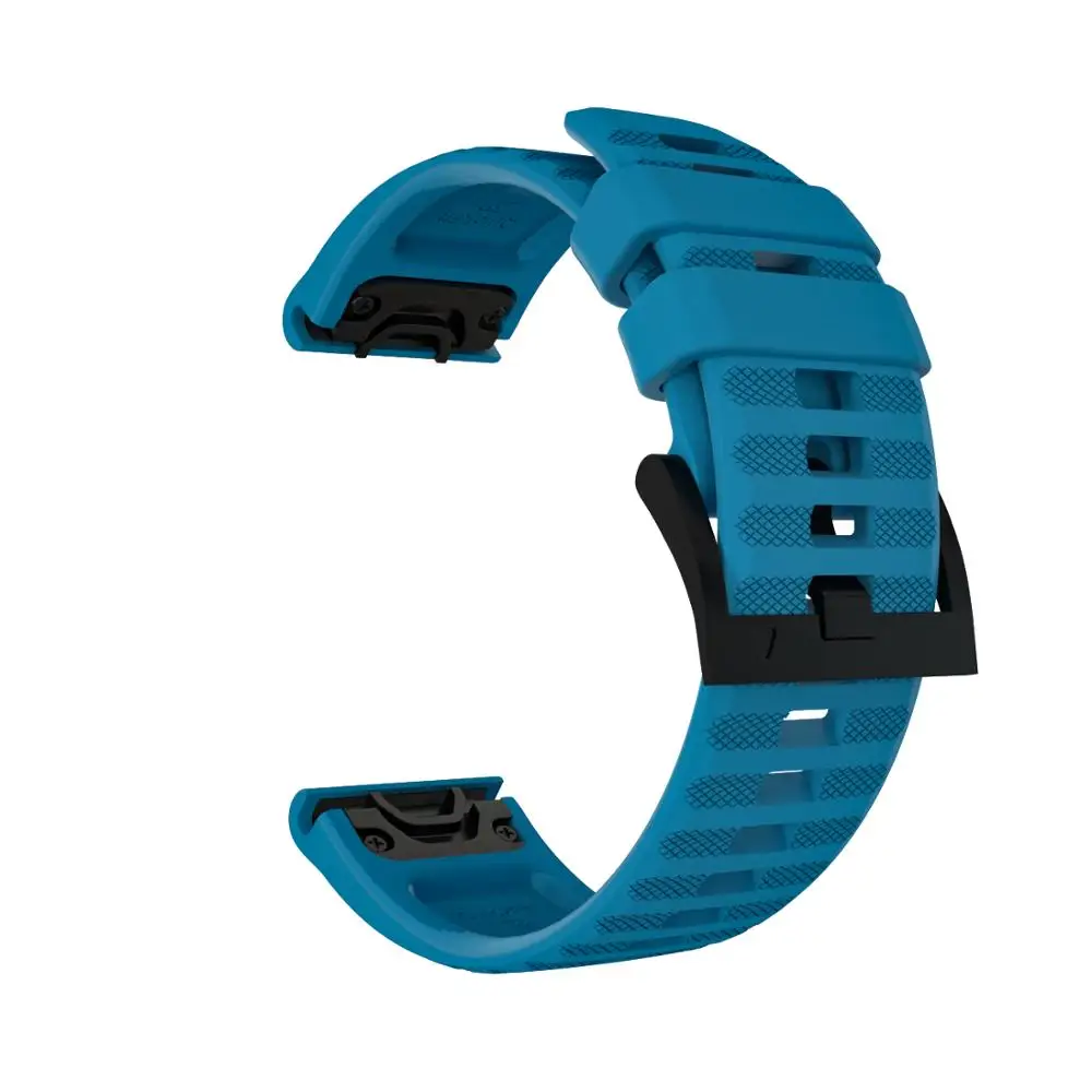Blue 22 мм ремешок для часов Garmin Fenix 6& 6 Pro/5 Plus/Forerunner 945 935 S60 быстросъемный спортивный силиконовый ремешок для часов браслет - Цвет ремешка: Blue