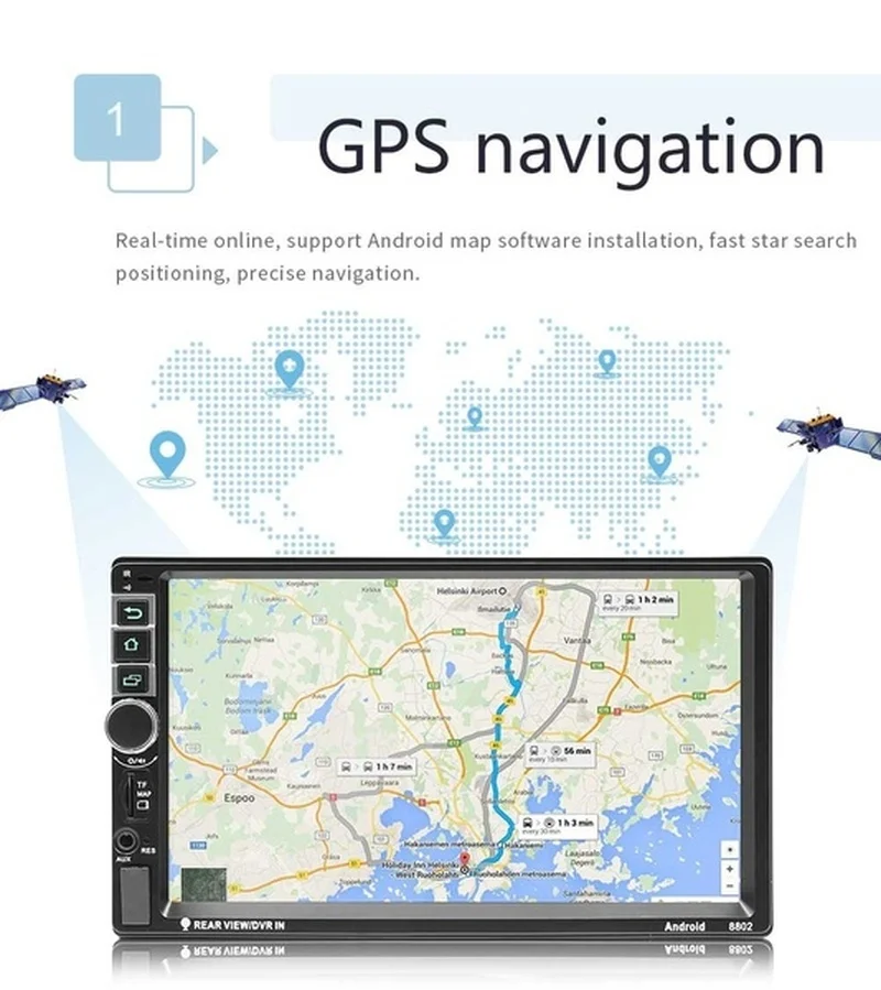Четырехъядерный 7 &quotАвторадио Doppel 2 Din Android 1 3g wifi gps FM Bluetooth MP5 плеер Автомобильный