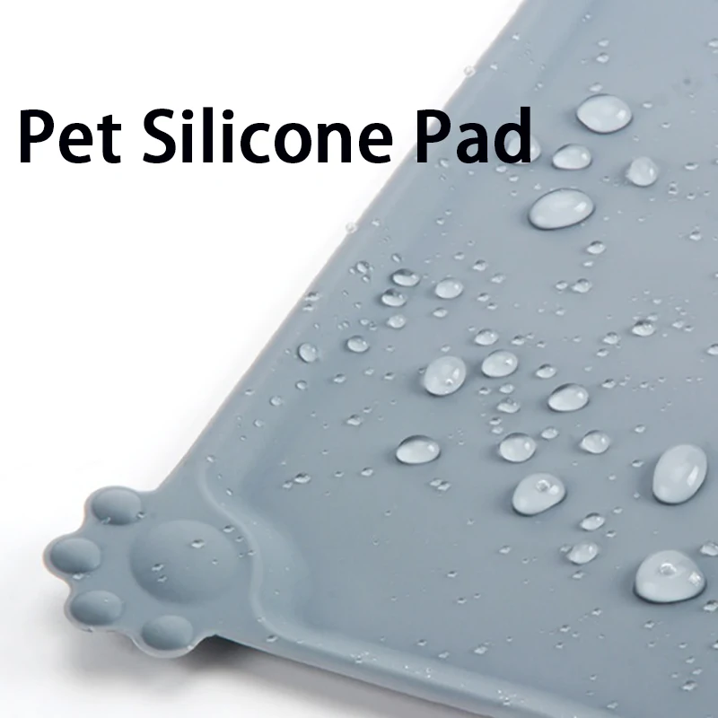 

Waterproof Anti dirty Pet Mat For Dog ​Cat Silicone Food Pad Pet Bowl Drinking Mat Car Dog Feeding Placemat Easy Washing