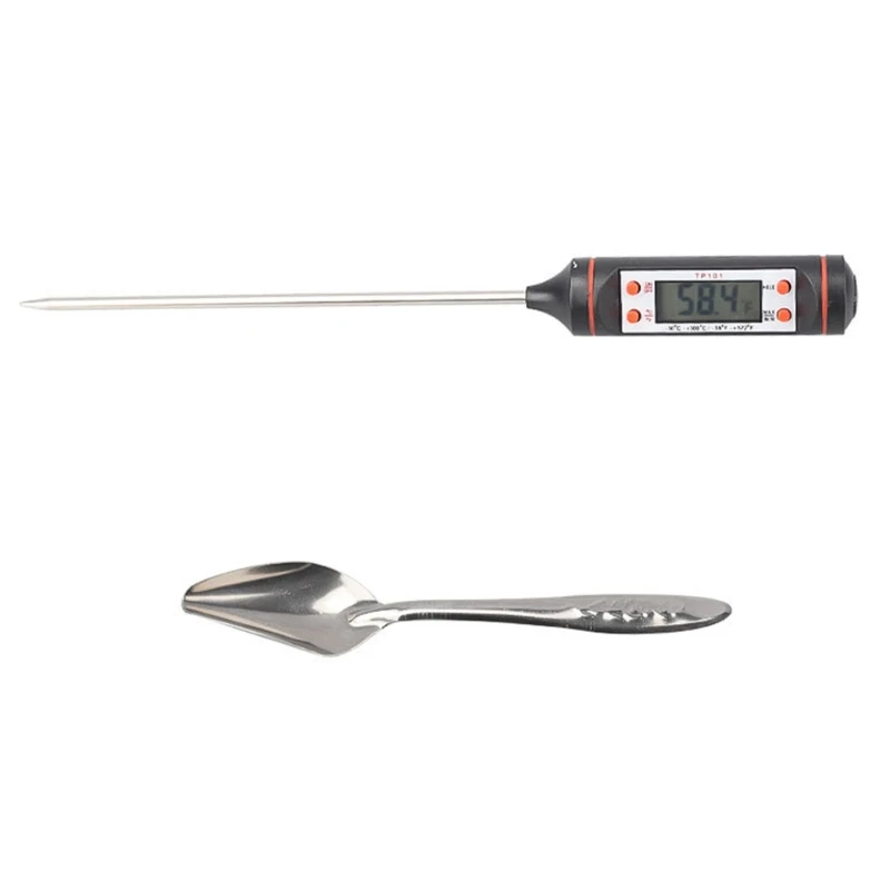 Попугаи кормления птицы шприц с Нержавеющая сталь металла для чашка ложкой